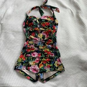 Anthropologie Seafolly Garden Boyleg Swimsuit